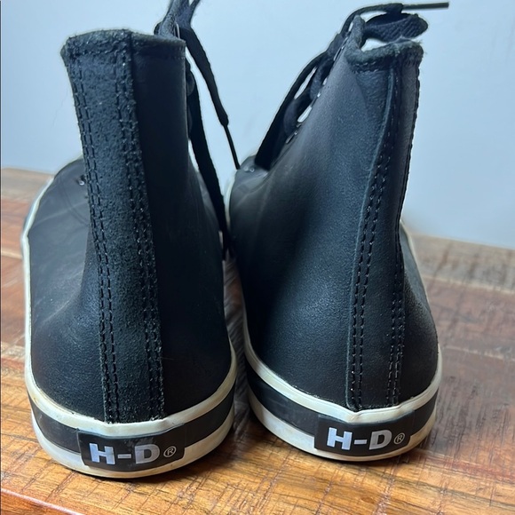 Harley-Davidson Black Motorcycle High-Top Sneakers, Men’s 13 - Picture 6 of 10